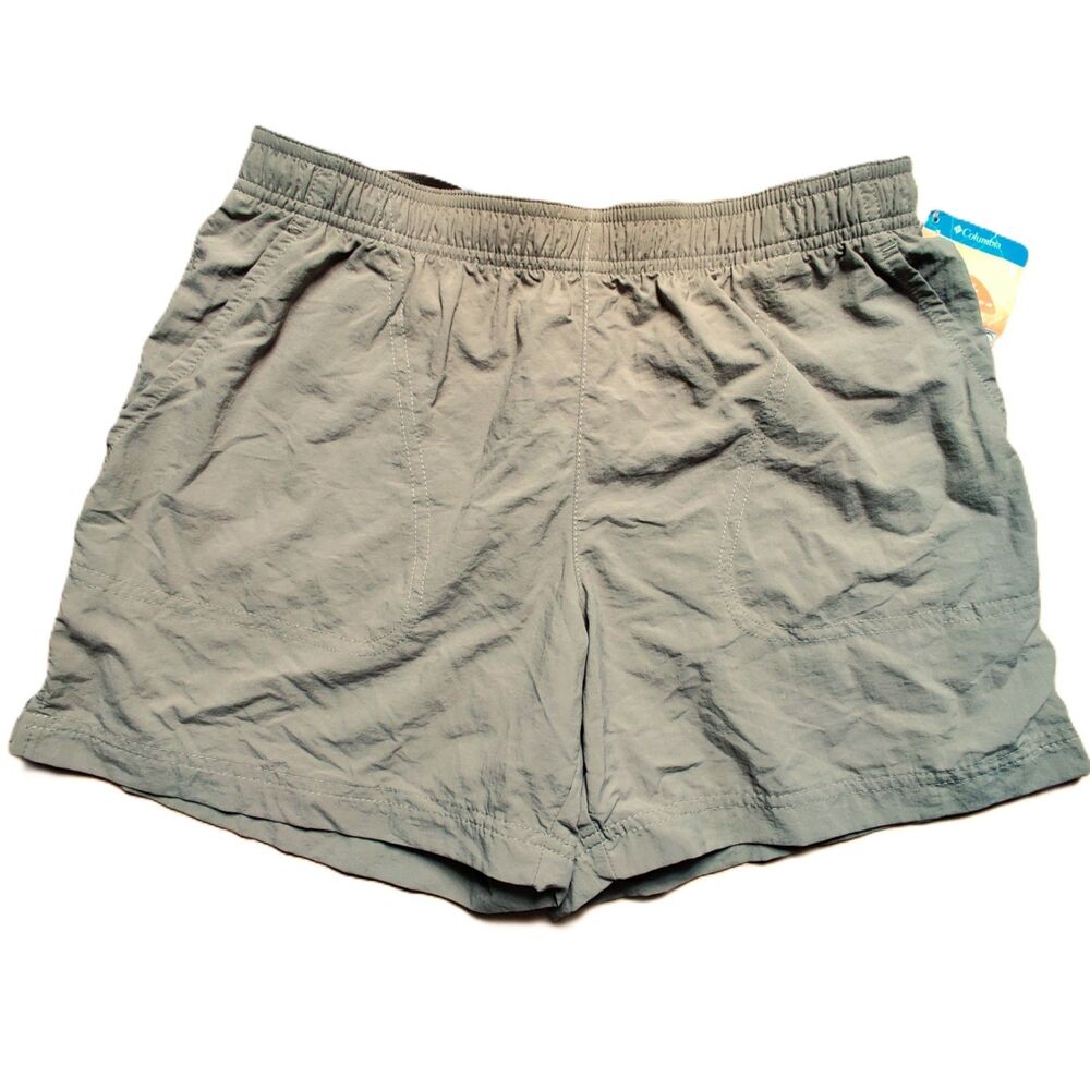 Columbia Omni-Shade Shorts S Short Court Khaki Stone Nylon Outdoor Hiking UPF 30